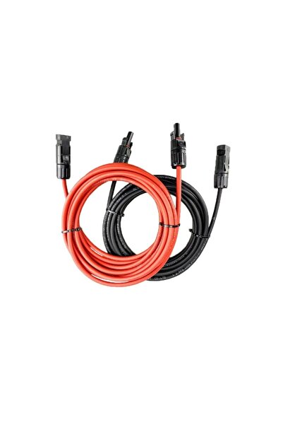 MAtech 6 Mm2 Mc4 Soketli 6 Metre Solar Panel Kablo Set (kırmızı-siyah)3+3 Toplam 6 metre