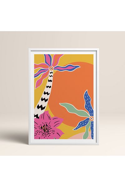 HOMEPACK Single Wooden Framed Painting Single Piece Poster Painting Tk/842-1