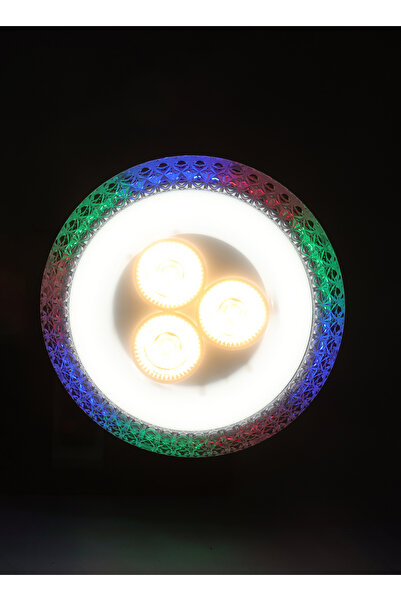sharpdo RGB Household 3-speed Dimming Atmosphere Disc Spot Light 35W