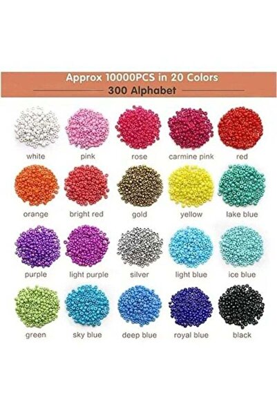 Yelajoy 10000-Piece  DIY Colourful Gemstone Bracelet Beads Set, With A-Z Alphabet, exquisite, for crafts