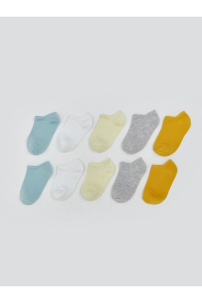 LC Waikiki Lcw Baby Blue Basic Baby Boy Booties Socks 10 Pcs