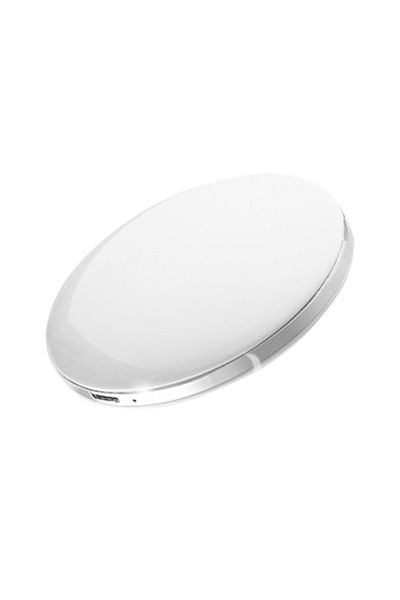 sharpdo مرآة مكياج قابلة للطي محمولة مع ضوء LED، قابلة لإعادة الشحن عبر USB 7.5*7.5*2 سم