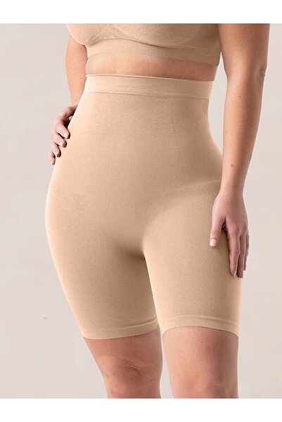 MİSTİRİK Irina Model Yüksek Bel Şort Toparlayıcı Ve Göbek Gizleyen Şort Korse Ten Renk