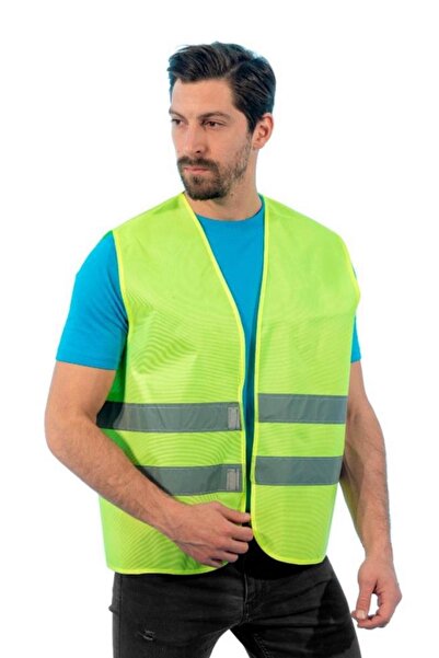 Endüstri Giyim سترة تحذير، أصفر -52e1400- سترة عمل-سلامة العمل