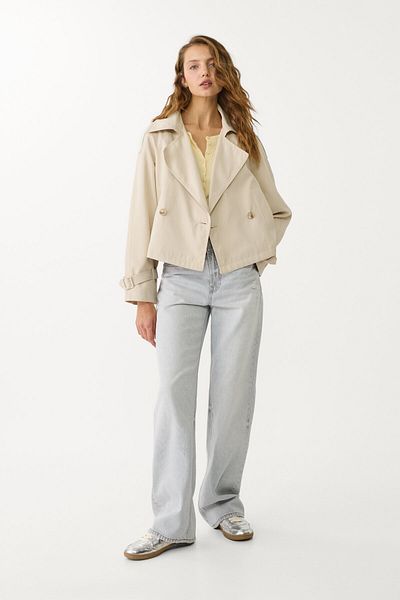 Stradivarius Short flowing trench coat