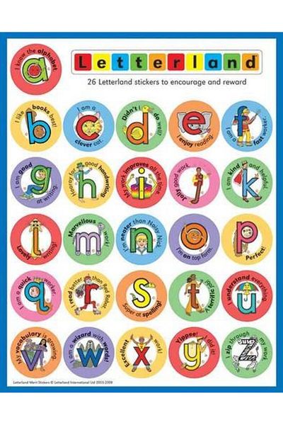 Letterland International ملصقات Letterland Merit