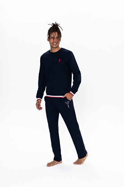 U.S. Polo Assn. U.S. Polo Assn. Erkek Lacivert Kutulu Çeyizlik Pijama Takımı - BCP1.18N92S0X