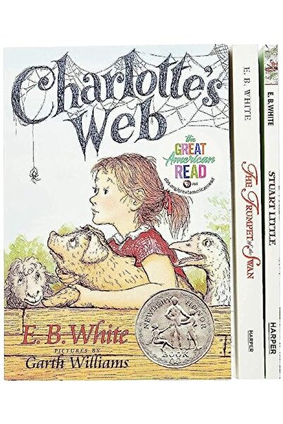 Harper Collins USA مجموعة صندوق E B الأبيض