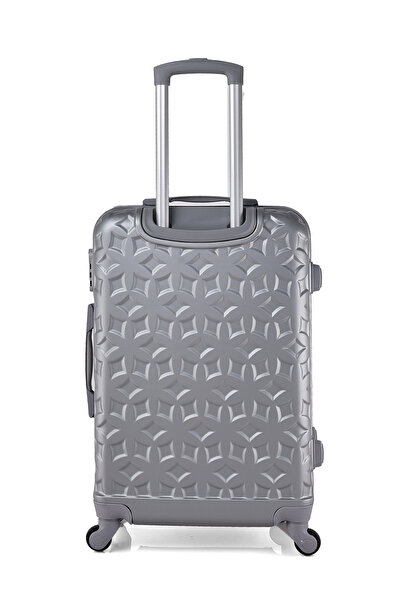 New Travel Hard Luggage Set, ABS Trolley Travel Bag, with Combination Lock and 4 Wheels CS006/5P-Silver