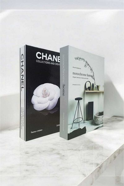 BayCazip Decorative Book Look Box Set of 2 Decorative Book Looking Box