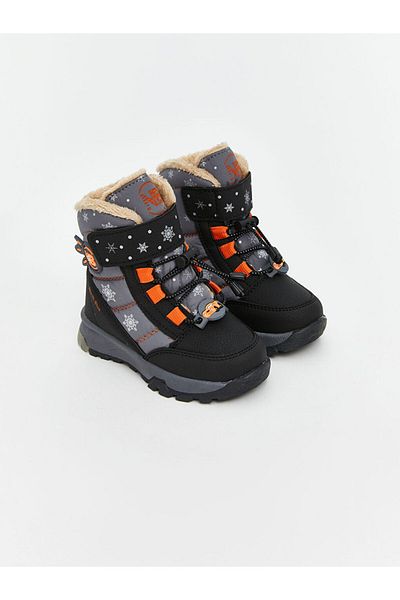LC Waikiki Baby Boy Snow Boots with Fur Inside and Laces