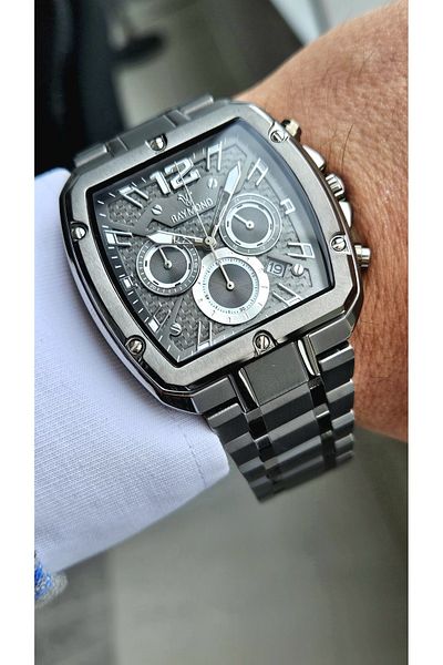 Raymond G 811718 M Metal Men's Wrist Watch - Stainless Steel - 2 Year Warranty