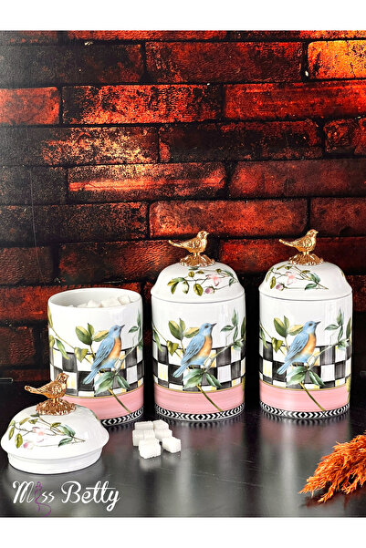 Miss Betty Paradise Large Porcelain Seasoning Set of 3