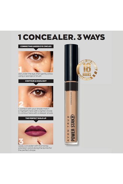 AVON Power Stay Corrector, 42G (Golden Medium Deep)