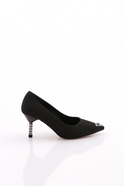 DGN Pantofi cu toc pentru femei Black Scuba 9132621