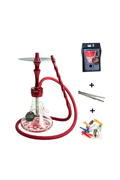 wow legend Vikings Model Kırmızı Nargile Takımı Özel Üretim