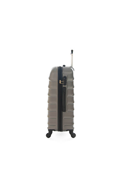 New Travel Hard Luggage Set, ABS Trolley Travel Bag, with Combination Lock and 4 Wheels BR1098/3P-D Silver