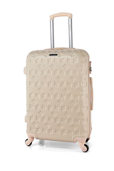 New Travel Hard Luggage Set, ABS Trolley Travel Bag, with Combination Lock and 4 Wheels CS006/5P-Beige