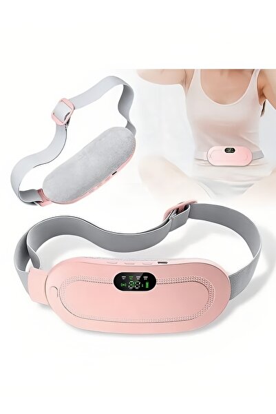 COOYA Electric Heating Pad Waist Belt with 3 Temperature Modes and 4 Massage Speeds for Pain Relief