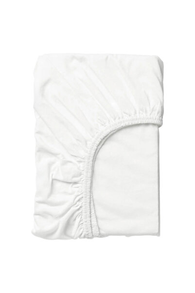 IKEA Lastikli Çarşaf Beyaz Renk Ölçü 80x130 Cm Pamuk