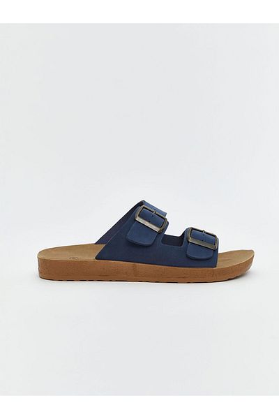 LC Waikiki Papuci pentru bărbați LCW STEPS bleumarin cu dungi duble