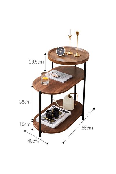 sharpdo Modern Living Room Side Table With Sturdy Metal Legs Side Table, Suitable for Living Room
