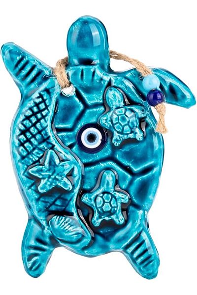 AKDC Evil Eye Decor Turtle 1Cm X 12Cm X 15Cm Turquoise