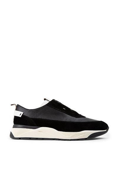 Deery Γνήσια Suede Black Sneaker Ανδρικά Παπούτσια