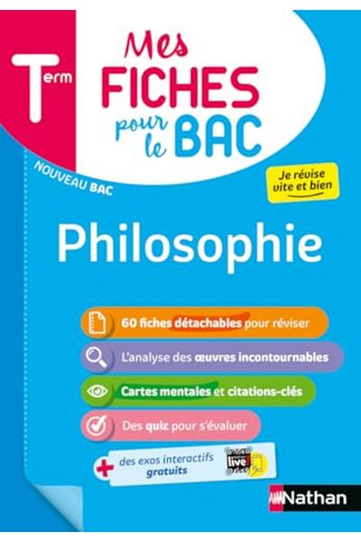 NATHAN Mes Fiches Pour Le Bac Philosophie Terminale