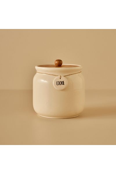 Bella Maison Cookie Ceramic Jar Cream (2100 ml)