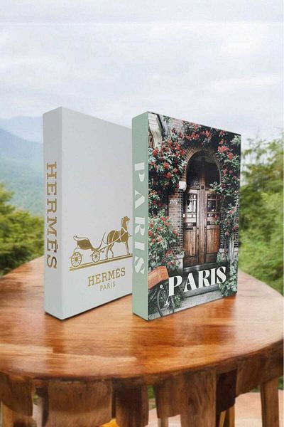 BayCazip Decorative Book Look Box Set of 2 Decorative Book Looking Box