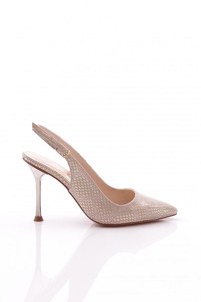 DGN Pm450-k099-2 Women's Heeled Shoes - Gold Laser
