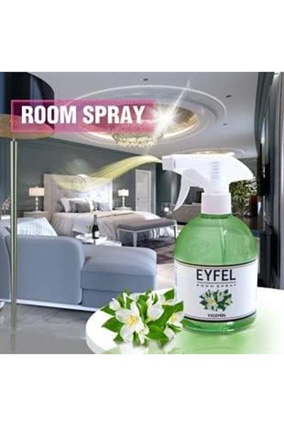 Eyfel Jasmine Room Spray Air Freshener for Home and Office- 500ml