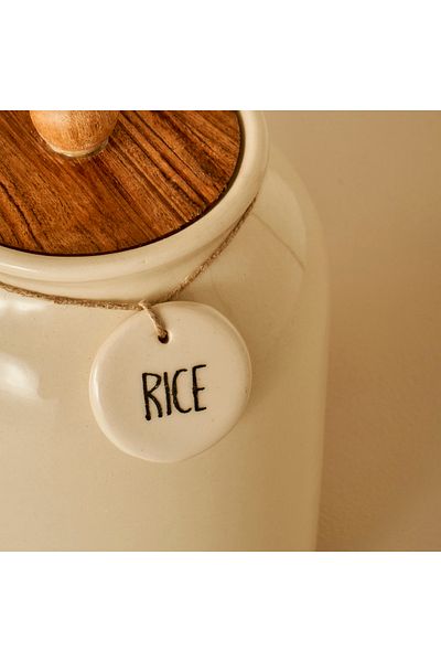 Bella Maison 2700 ml Rice Ceramic Jar - Cream