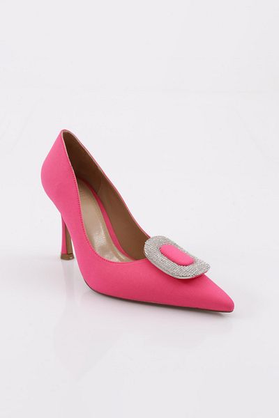 DGN Pantofi cu toc cu cataramă O de damă Fuchsia Scuba 101413236