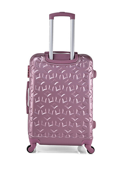 New Travel Hard Luggage Set, ABS Trolley Travel Bag, with Combination Lock and 4 Wheels CS006/5P-L Pink
