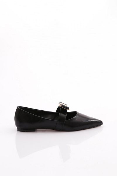 DGN Women's Ballerinas with Black Buckle - 3113535