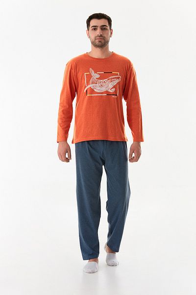 Fulla Moda Σετ πιτζάμες με στάμπα Shark