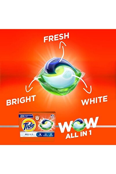 Tide Original All-in-1 Pods, 15 Count Laundry Detergent Pods (Pack of 4), 60 pods