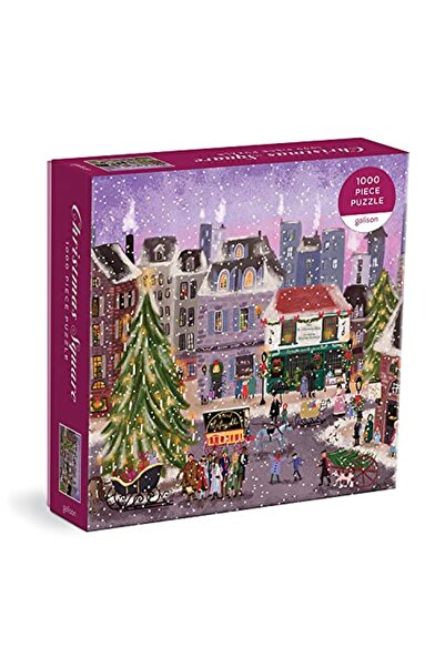 Mudpuppy Press لغز عيد الميلاد المربع من Joy Laforme مكون من 1000 قطعة في صند...