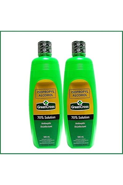 Green Cross 70% Isopropyl Alcohol (500ml) - Pack of 2
