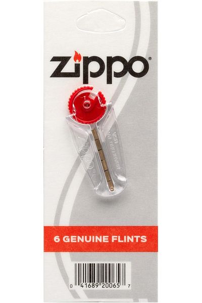 Zippo 6 Genuine Individual Flint Dispenser 2406N, Brass