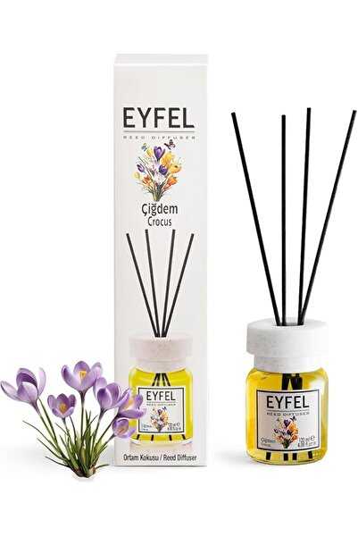Eyfel Eau de Parfum Crocus Reed Diffuser Set, 4.05 fl oz, Home Fragrance, Sce...