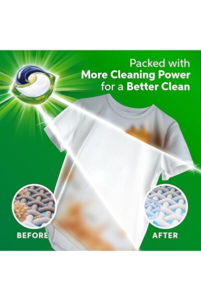 Ariel Original All-in-1 Pods, 15 Count, Cleans, Lifts Stains, Brightens, Pack of 4, 60 Pods