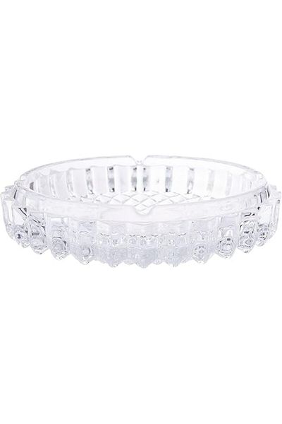 AKDC Glass Ashtray L(19CM) XW(19CM) XH(5CM) Transparent