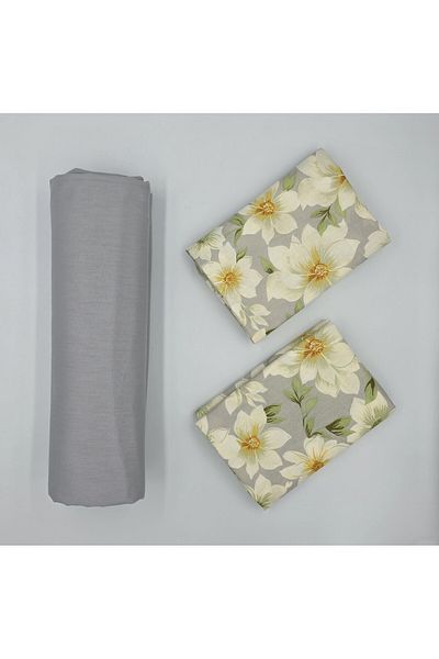 pınarhome collectıon New Season - 100% Organic Cotton, Soft Sand and Elastic Crossbody+Pillow Cover Corner Depth 28-30 cm