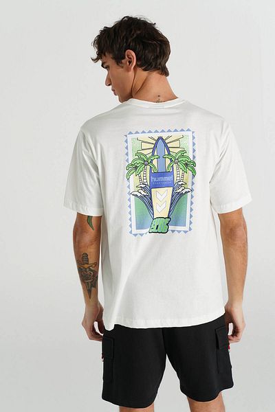 hummel Мъжка тениска Hmlsmith Oversized Off White 912173-9003