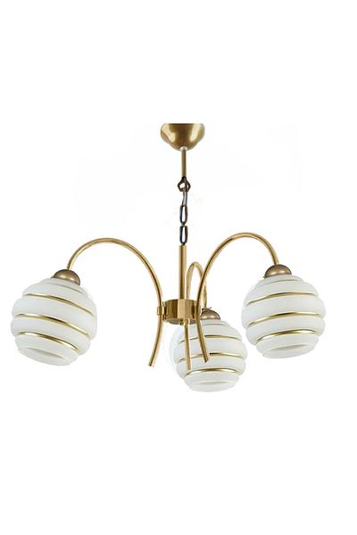 Uçar Vi̇va Modern Glass Metal Case Living Room Living Room Bedroom Triple 3-Piece Chandelier