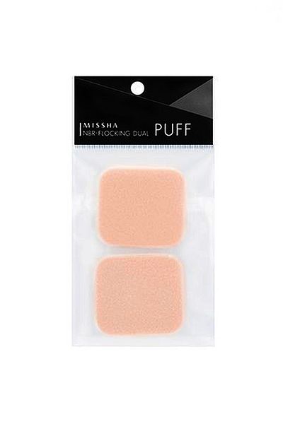 Missha 2-Piece Double Sided NBR Flocking Makeup Sponge Puff Set