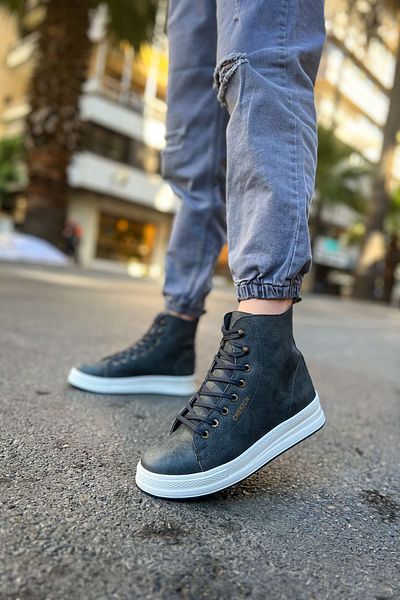 Chekich Ανδρικές Γκρι Μπότες - Ch055 Bt Anthracite